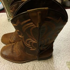 New Perfectly Seasoned Kids Size 1 Rodeoropers Cowboy Boots